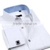Mens Slim Fit French Cuffs Mens Dress Shirt thumbnail-4