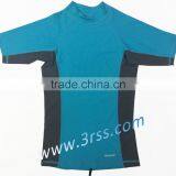 Women Heat Stransfer Logo Print Rash Guard(Clariant)