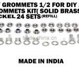 Solid Brass Grommets Kit for Leather thumbnail-2