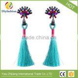 New Fashion Jewelry Tassel Long Earring 2 Colors Wedding Dangle Drop Earrings For Women thumbnail-3