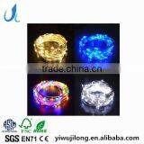 10M 100 LEDS Warm White LEDs Copper Wire 3AA Battery Powered LED String Lights thumbnail-1