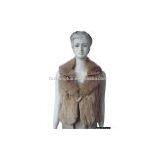 Fashion Rex Rabbit Fur Vest With Fox Fur Collar(ZK-RV-0908) thumbnail-1