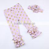 3-6 Months Baby Girl Kids Baby Icing Ruffle Pants Bottom,ruffle Capri Pants Leggings,triple Ruffle Pants Knit thumbnail-4