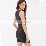 Factory Wholesale Floral Printed Spandex Sleeveless Sexy Mini New Fashion Dress Design thumbnail-3
