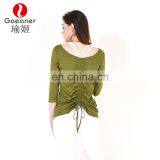 High Quality Cotton Spandex Women Fitness Running Wear Custom Sports Jogger t Shirt Wholesale Running Wear Yoga Wear thumbnail-5