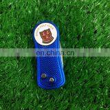 Golf folding pitch forks with custom embossed enamel ball markers