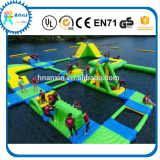 Inflatable pvc water floating platform with jumping bag