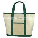 Small Cotton Canvas Wedding Gift Tote Bag with mesh pocket