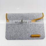 Wholesale Big Size Fabric Sleeve Soft Laptop Grey Felt Bag thumbnail-5