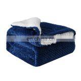 Hot Sale Wholesale Thick Double Flannel Sherpa Lambskin Blanket thumbnail-3