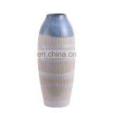 UK Simple Design Blue Ceramic Vase Custom Cheap Tall Floor Flower Vase for Wedding thumbnail-1