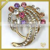 Bulk Brooch Pin Bridal Initial AB Crystal Rhinestone Brooches FB-043 thumbnail-2