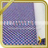 Blue Hot Fix Rhinestone Sheets Pink Pear Beads Trimming Rhinestone Mesh FRM-162 thumbnail-1