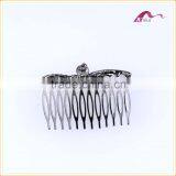 China Factory Price Girls Fashion Women Metal Crystal Flower Hair CombS Headwear Accessory thumbnail-3
