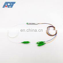 Fast Delivery Steel Tube Type 1x2 Plc Optical Splitter 1260-1650nm Wavelength