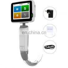 Wholesale digital video reusable laryngoscope 3 blades adult set 3 inch screen for ENT examination
