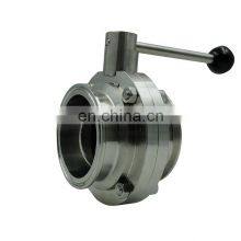 Latest Product High Durability Practical In Stock Clamp Sanitary Butterfly Valve Fittings For Sale thumbnail-2