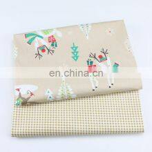 Cartoon Christmas Cloth Scarf Fox Print Baby Quilt Cover Bed Pure Cotton Fabric Wholesale thumbnail-4