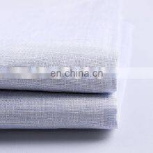 Fashion Washed Chambray Shirting Yarn Dyed Fabric 100% Natural Linen Fabric