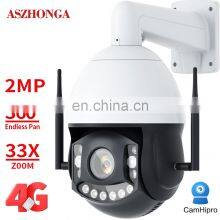 2MP 33X PTZ Zoom Pan Tilt Rotation HD IP 360 6 Inch Camera Outdoor Speed Dome 4G SIM Card 1080P PTZ Camera Wireless thumbnail-2