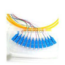 0.9mm LSZH/PVC Fiber Optic 12 Core Color G652D SM LC SC UPC Pigtail thumbnail-2