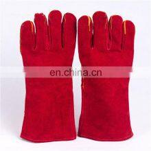 Wholesale Cheap Cowhide Split Leather Working Safety Driving Gloves Welding thumbnail-2
