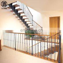 High Quality Steel Structure Modern Staircase Stainless Steel Handrail Staircase