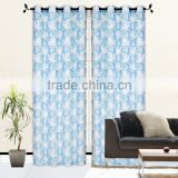 1PC POLYESTER EMB ORGANZA WITH LINER IN GROMMETS WINDOW CURTAINS