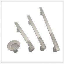 Gagang Lemari Furnitur Modern Baru Mawar Emas Hitam Putih Pegangan Tarik Kabinet Baru thumbnail-1