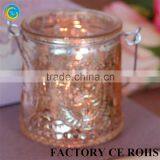 Hanging Embossed Glass Votive/Candle Holder For Home Decration thumbnail-2