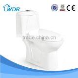 W9013 hot ceramic one piece elongated design western pc toilet