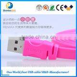 Fast Charging Ruler Function Colorful Flat Remax Micro Usb Data & Charger Cable thumbnail-3