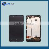 mobile phone wholesale LCD and digitizer assembly with frame for Nokia Lumia 820 black