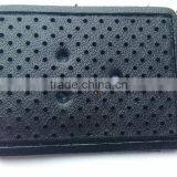 Custom Hollow Out Black Denim Leather Patch thumbnail-1
