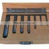 7PCS INCH SIZE FOUR FLUTE MICROGRAIN SOLID CARBIDE END MILL SET