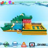 Air Bouncer and Inflatable Slide, Crocodile Inflatable Trampoline for Children