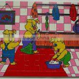 Hot Sale Educational Wooden Toys Clean Puzzle thumbnail-1