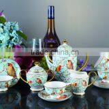 Fine Bone China Wholesale Coffee Tea Set Design Rose of Teapot Cup Tray thumbnail-5