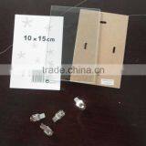 Cheap Whole Frameless Glass Photo Frame Clip Frame 16x20 thumbnail-2