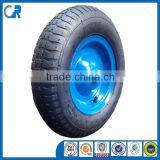 Factory Inflatable Pneumatic 4.00-8 400mm Air Rubber Wheel thumbnail-4