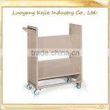 Iron Library Book Cart Rolling Library Cart Book Cart Design Library Book Truck in Metal Library Book Cart thumbnail-5
