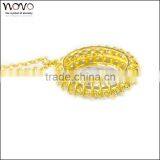 Fashion Handwork Crystal Brass Jewelry Necklace thumbnail-3