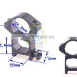 2 x High Profile See Through 25.4mm Scope Rings 21mm Picatinny Weaver Rail Mount thumbnail-3