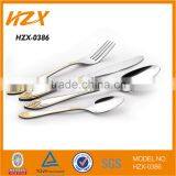 24pcs Stainless Steel Gold Plated Cutlery Set 18/0