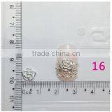 3D Nail Art DIY Decoration Black & White Color Bow Flower &Snowflake Pattern Nail Rhinestone Stickers For Manicure Tools thumbnail-2