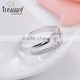 Latest Model Fashion Jewellry Diamond Silver Ring Crystal Jewelry for Girl thumbnail-2