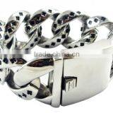 AB137 Super Big Heavy Stainless Steel Magnetic Bracelet Poker Bracelets thumbnail-1