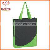 Promotional Non-woven Tote Shopper Bag With Accent Trim and Handles thumbnail-3