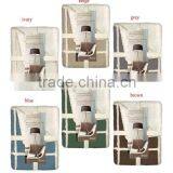 100% Polyester Knit Solid Micro Fleece With Sherpa Throw thumbnail-1