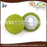 Custom Made Small Size Green Fabric Covered Shank Button